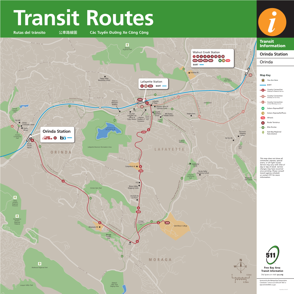 Transit Information Orinda Station Orinda Orinda Station