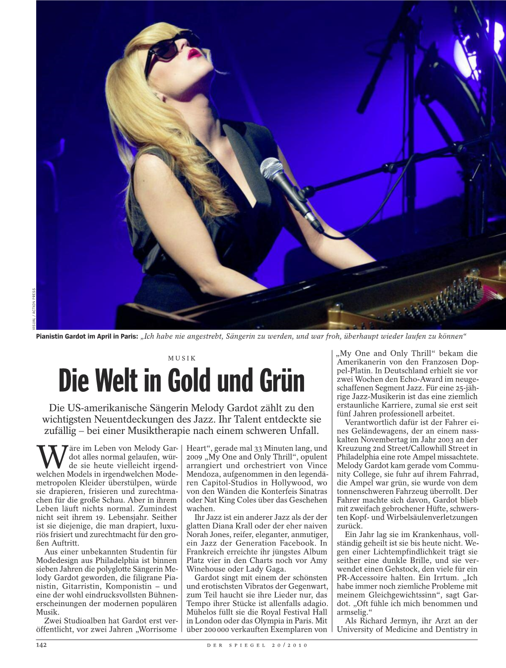 Die Welt in Gold Und Grün Schaffenen Segment Jazz