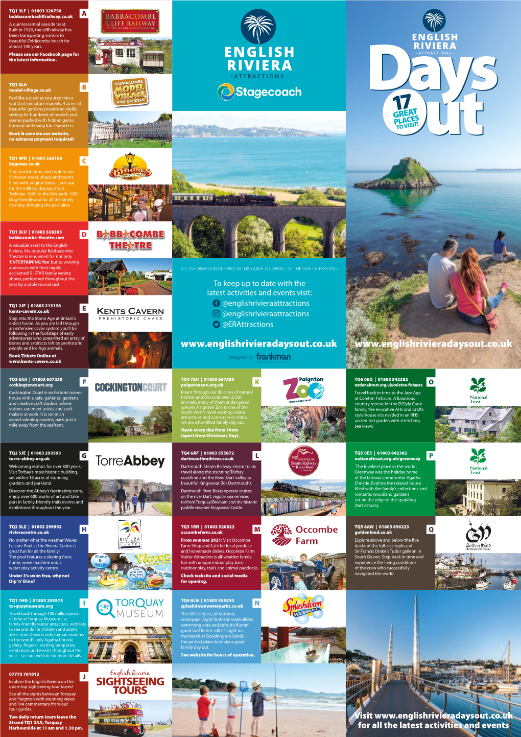 English Riviera Days out Leaflet