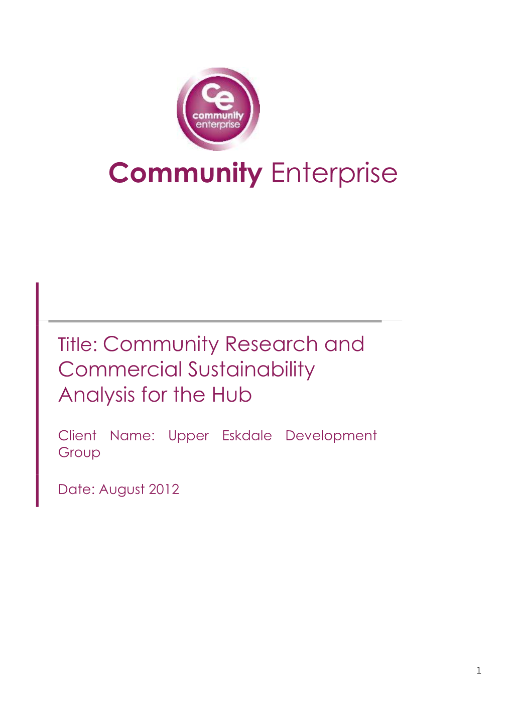 Community Enterprise