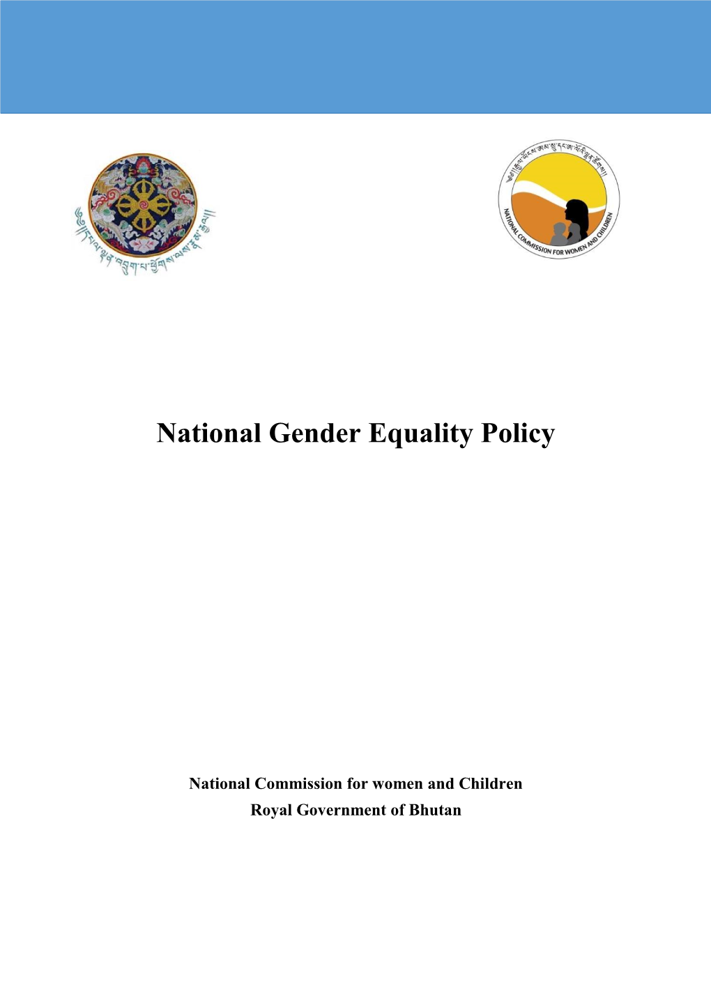 National Gender Equality Policy