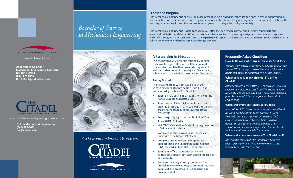 Bachelor of Science in Mechanical Engineering