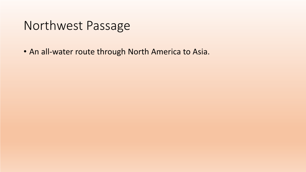 Northwest Passage