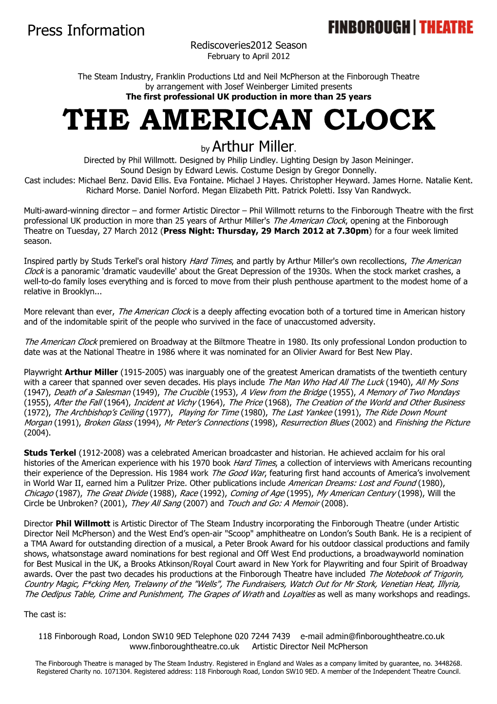 The American Clock