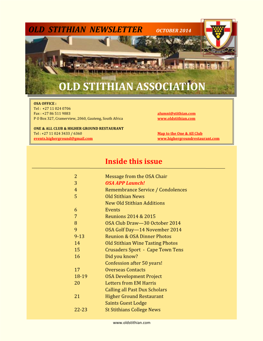 St Stithians College News