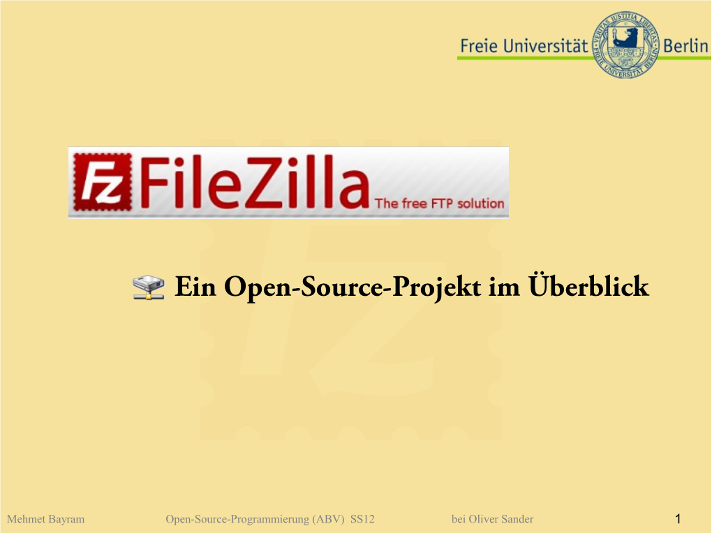 Ein Open-Source-Projekt Im Überblick