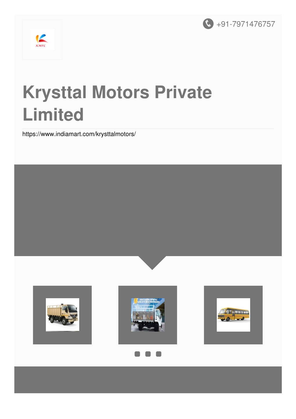 Krysttal Motors Private Limited About Us