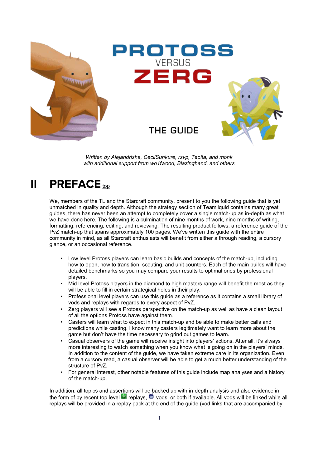 Protoss Versus Zerg: the Guide
