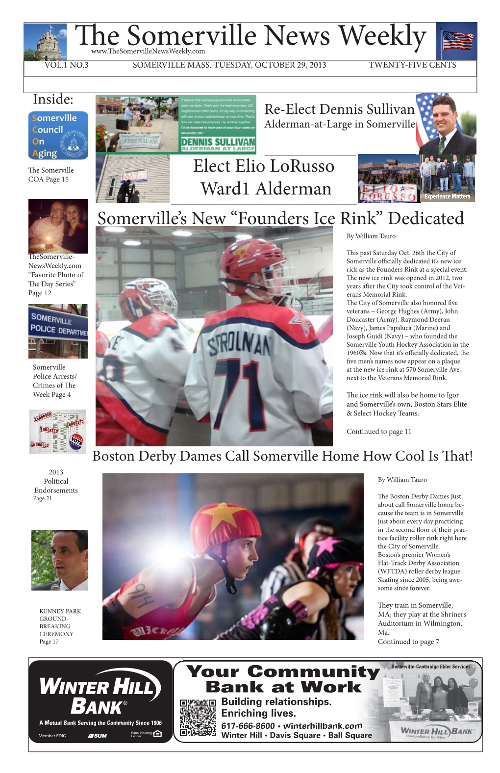 The Somerville News Weekly VOL.1 NO.3 SOMERVILLE MASS