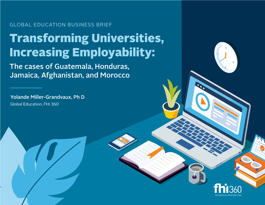 Transforming Universities, Increasing Employability: the Cases of Guatemala, Honduras, Jamaica, Afghanistan, and Morocco