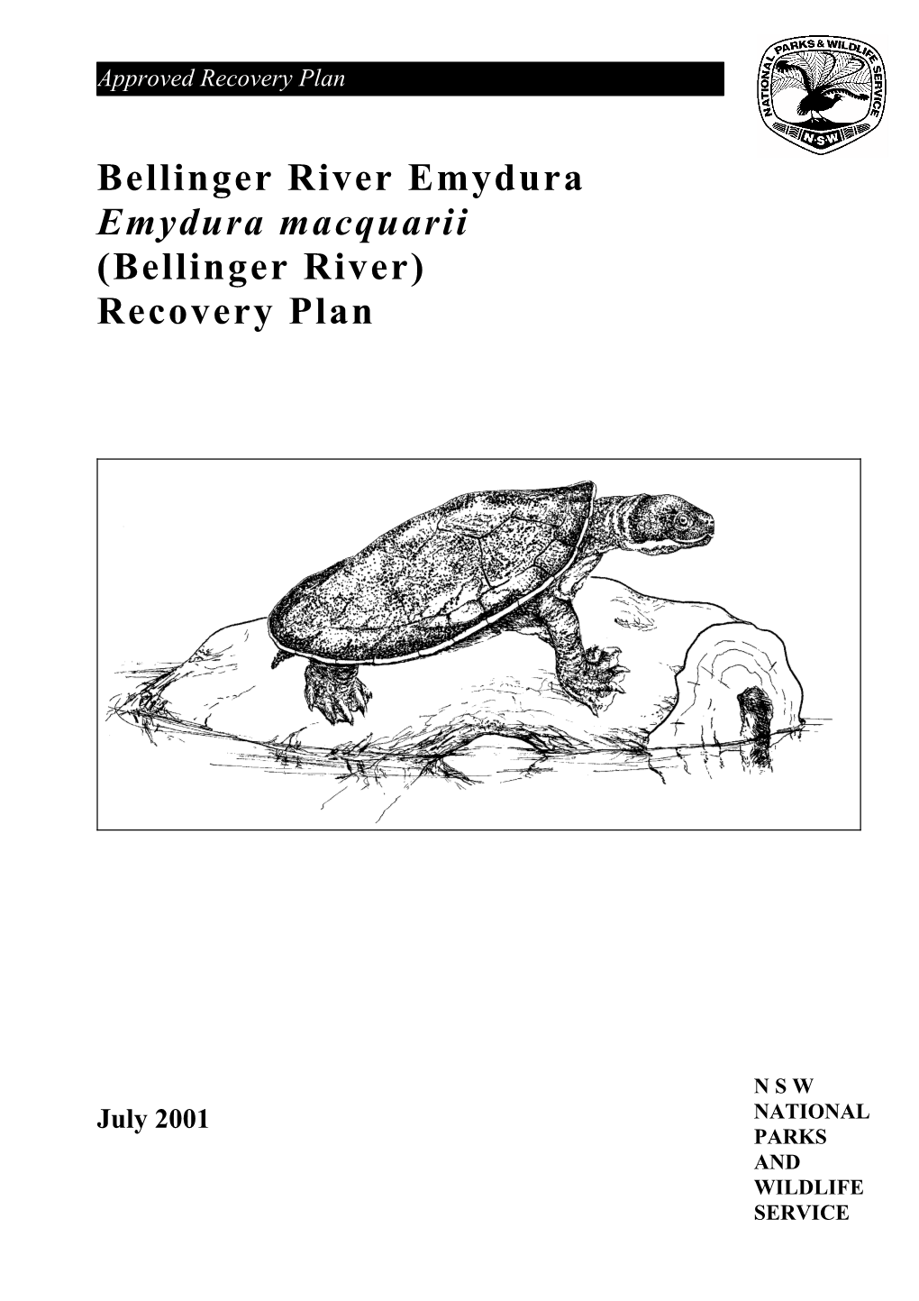 Bellinger River Emydura (Emydura Macquarii) Recovery Plan