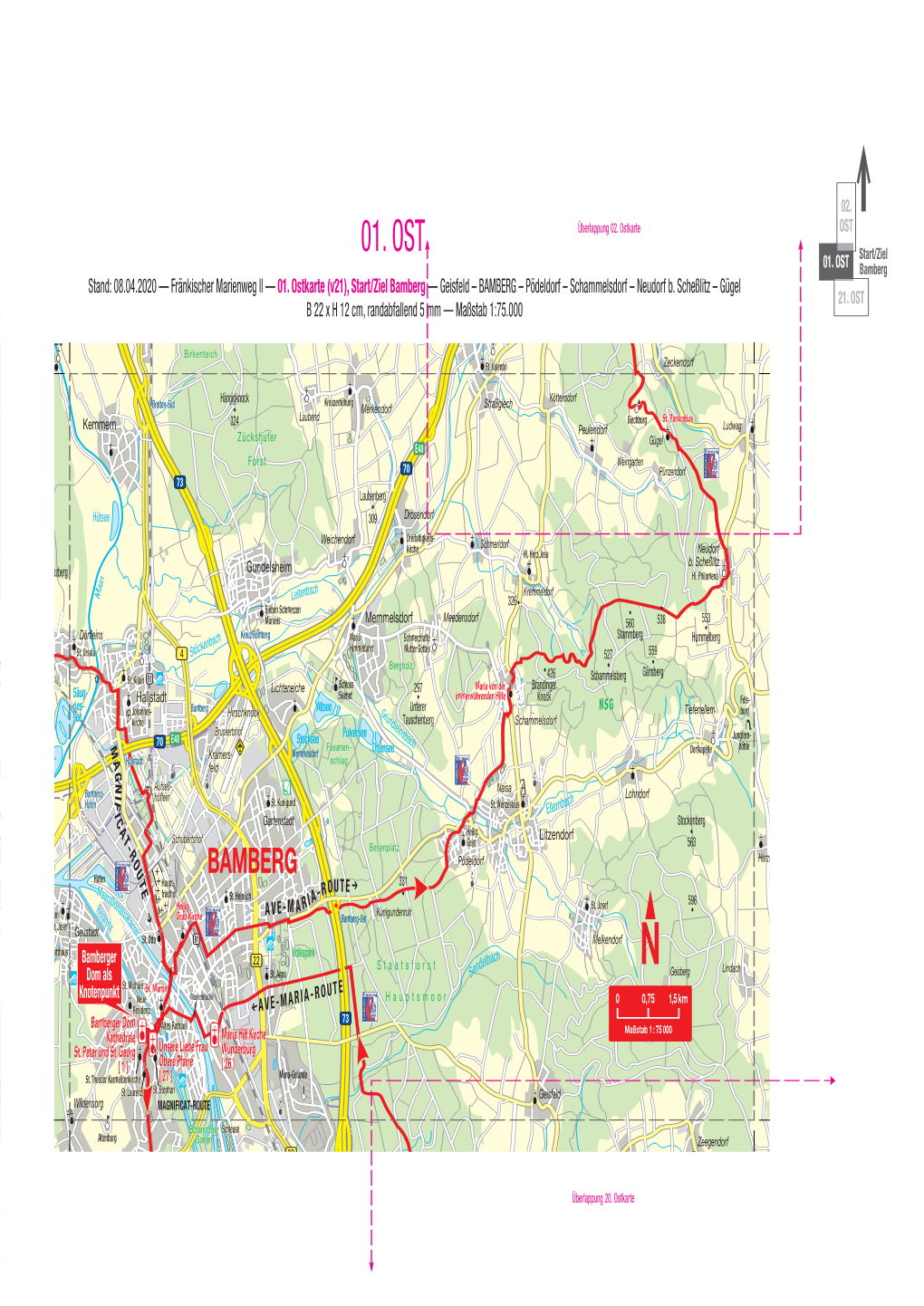 01. OST Kkapelleapelle 1199 Bbreitengüßbach-Mittereitengüßbach-Mitte Assumptioassumptio Start/Ziel B.M.V