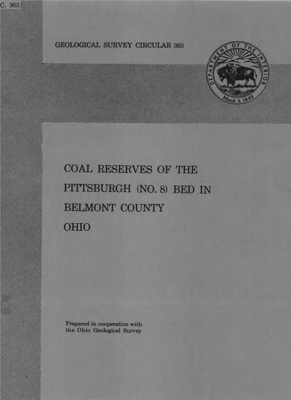 Coal Reserves of the Pittsburgh (No