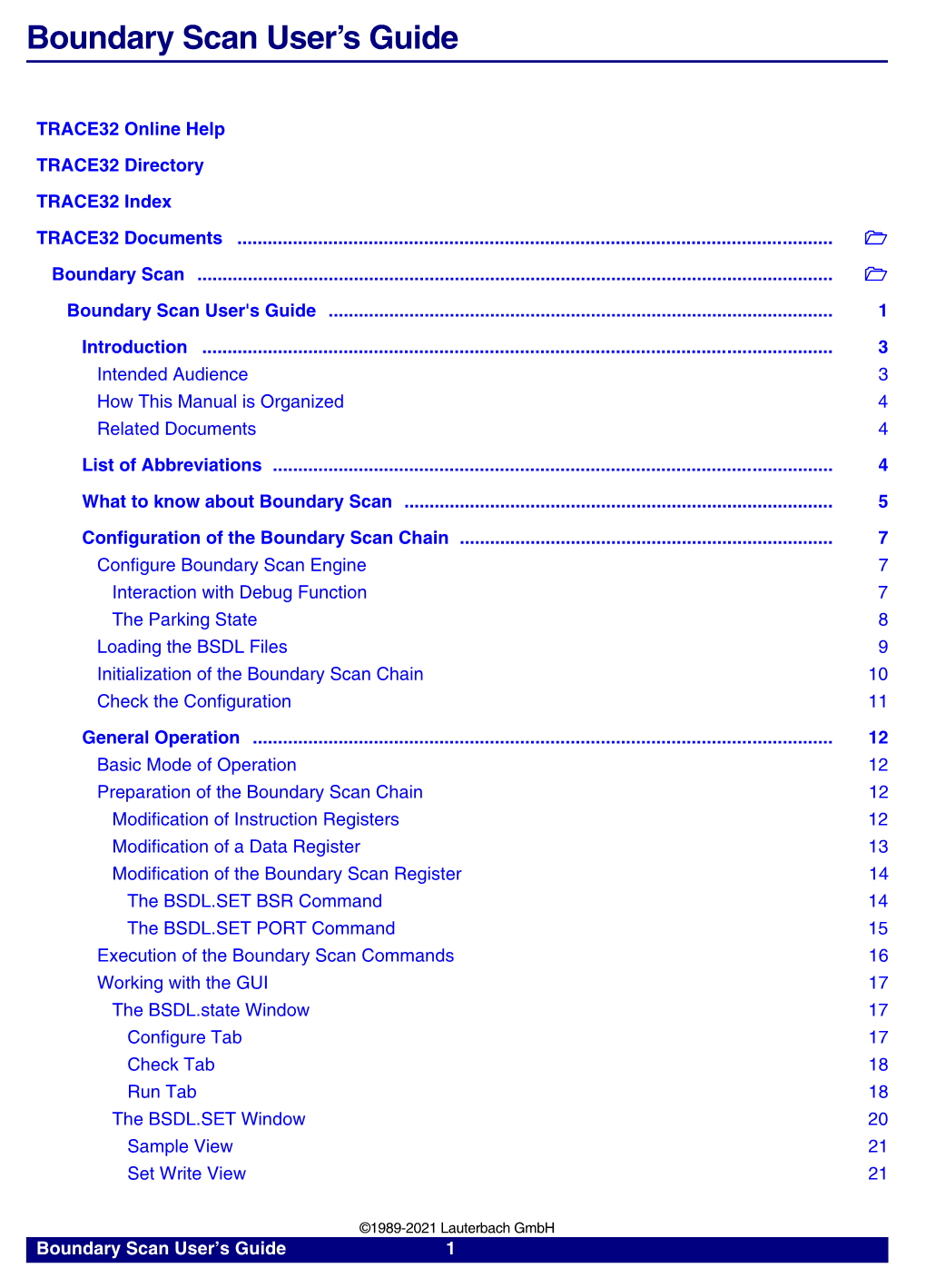 Boundary Scan User's Guide