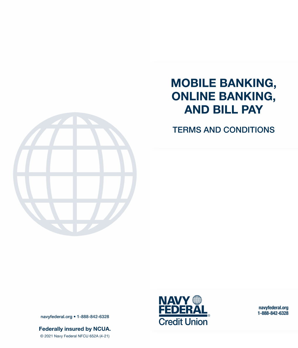 Mobile Banking, Online Banking, and Bill Pay Terms and Conditions 4