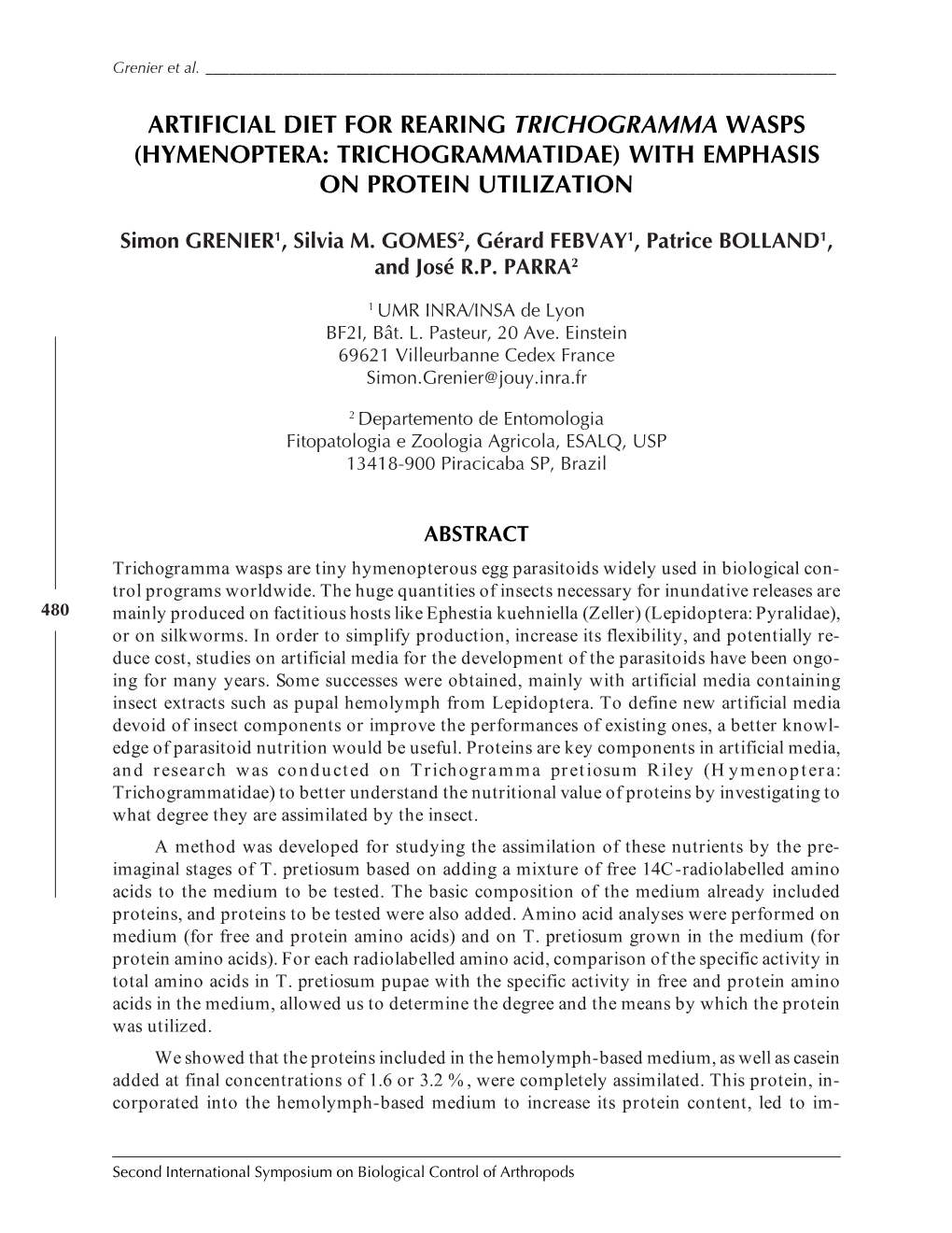 Augmentative Biological Control in Outdoor Annual Crops