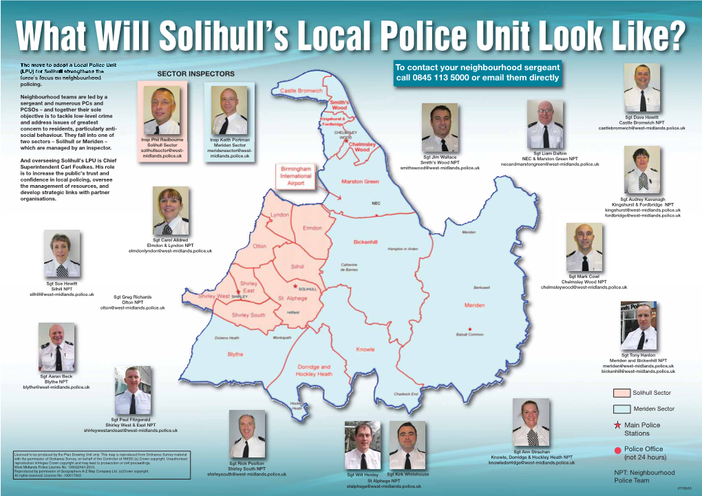 What Will Solihull's Local Police Unit Look Like?
