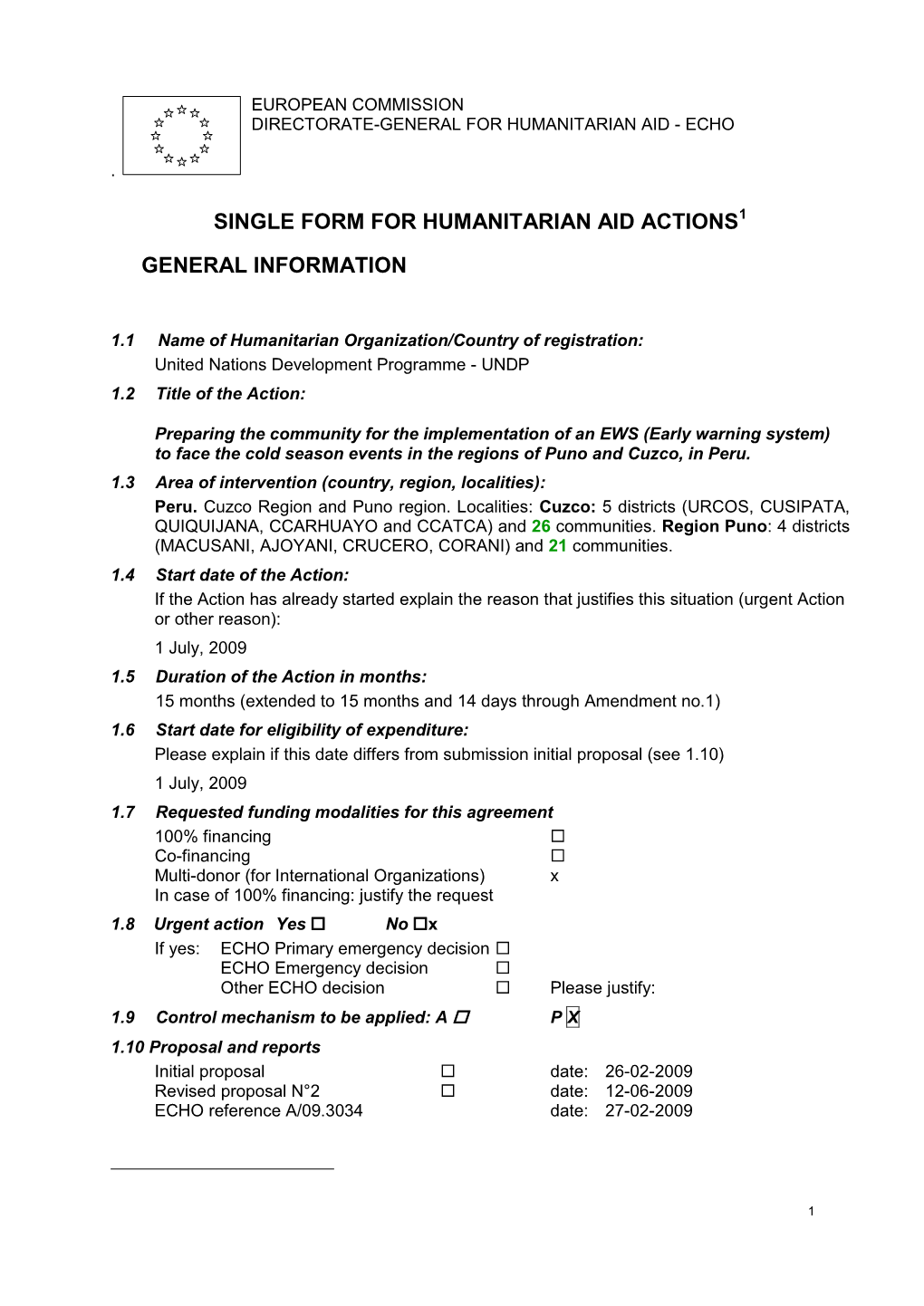 Final Narrative Report EWS UNDP Peru