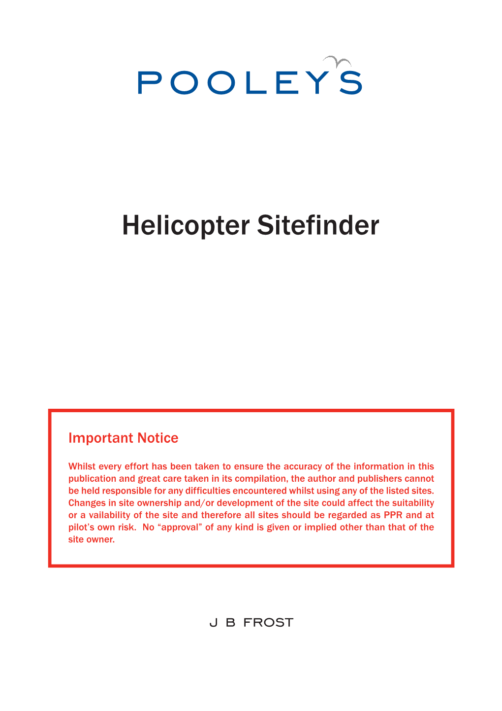 Helicopter Sitefinder