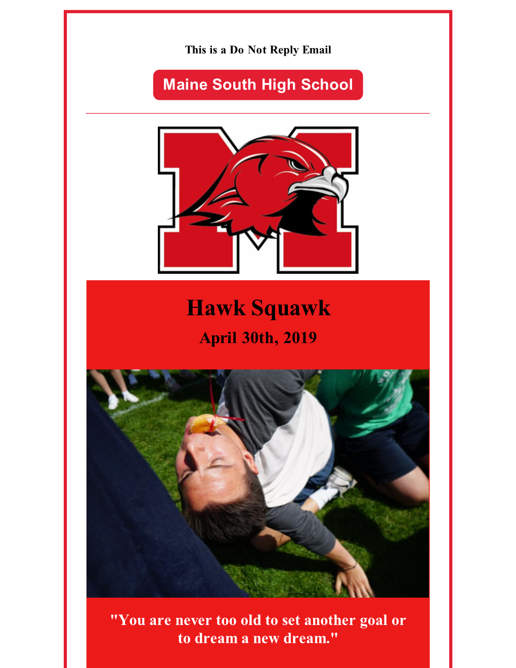 Hawk Squawk April 30Th, 2019