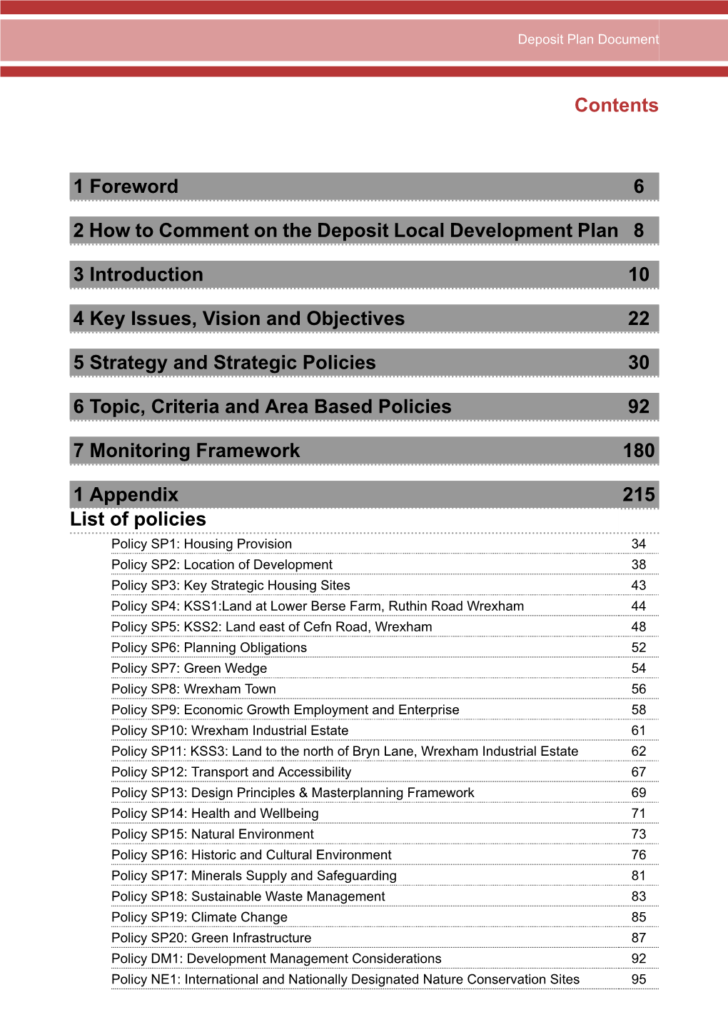 Deposit Plan Document