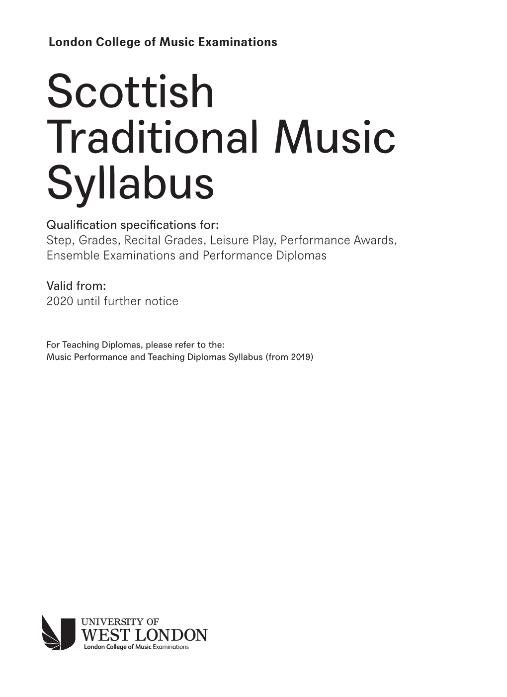 Scottish Traditional Music Syllabus