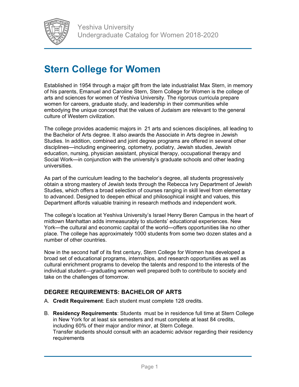 Stern College for Women