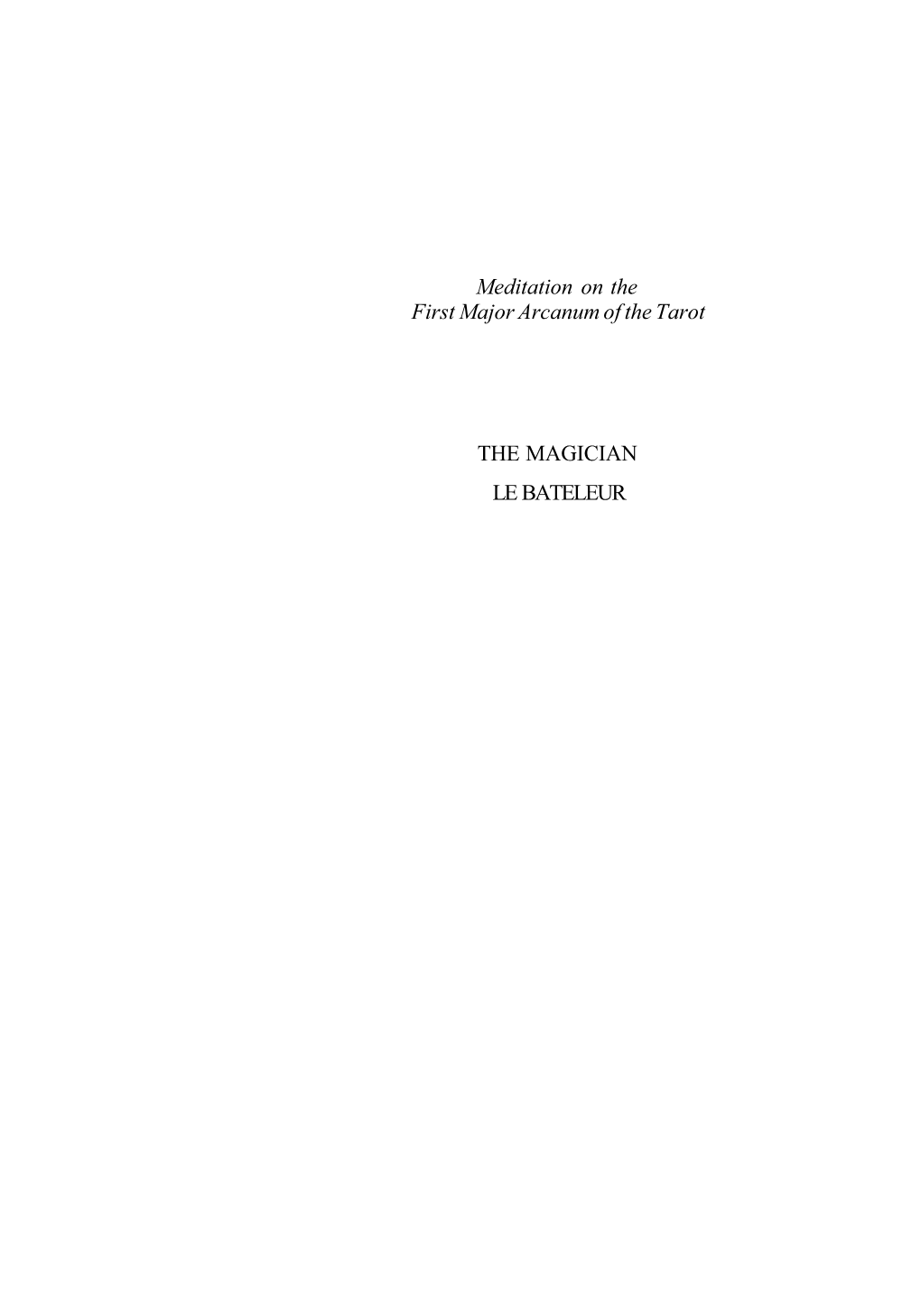 Letter 1 Concerning the Prob- Lem of the Authenticity of the Tabula Smaragdina)