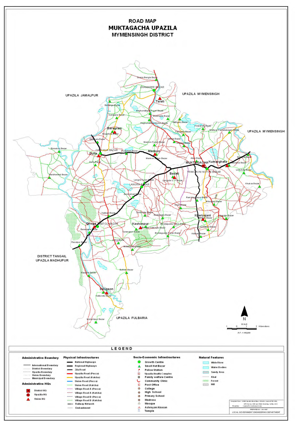 Inventory of LGED Road Network, March 2005, Bangladesh