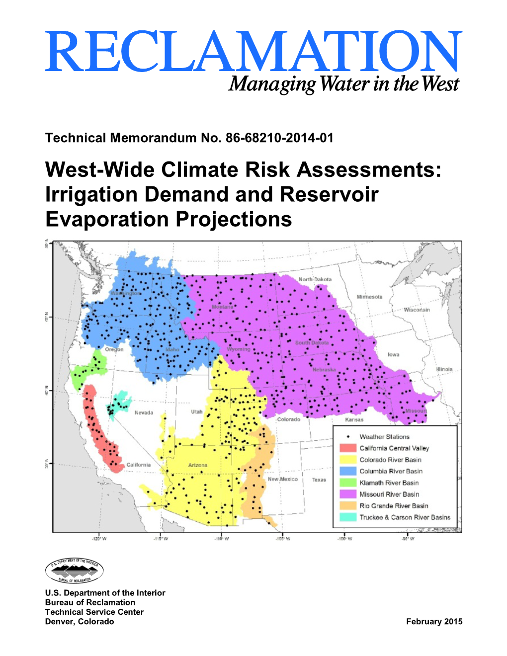 Irrigation Demand and Reservoir Evaporation Projections