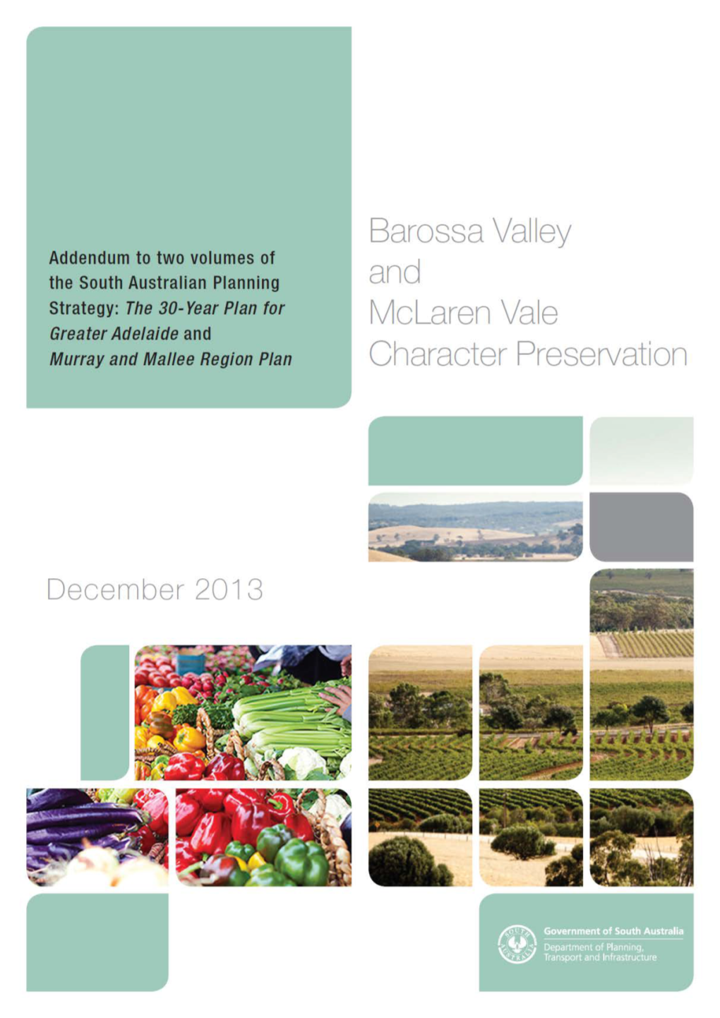 Addendum to the South Australian Planning Strategy Barossa Valley