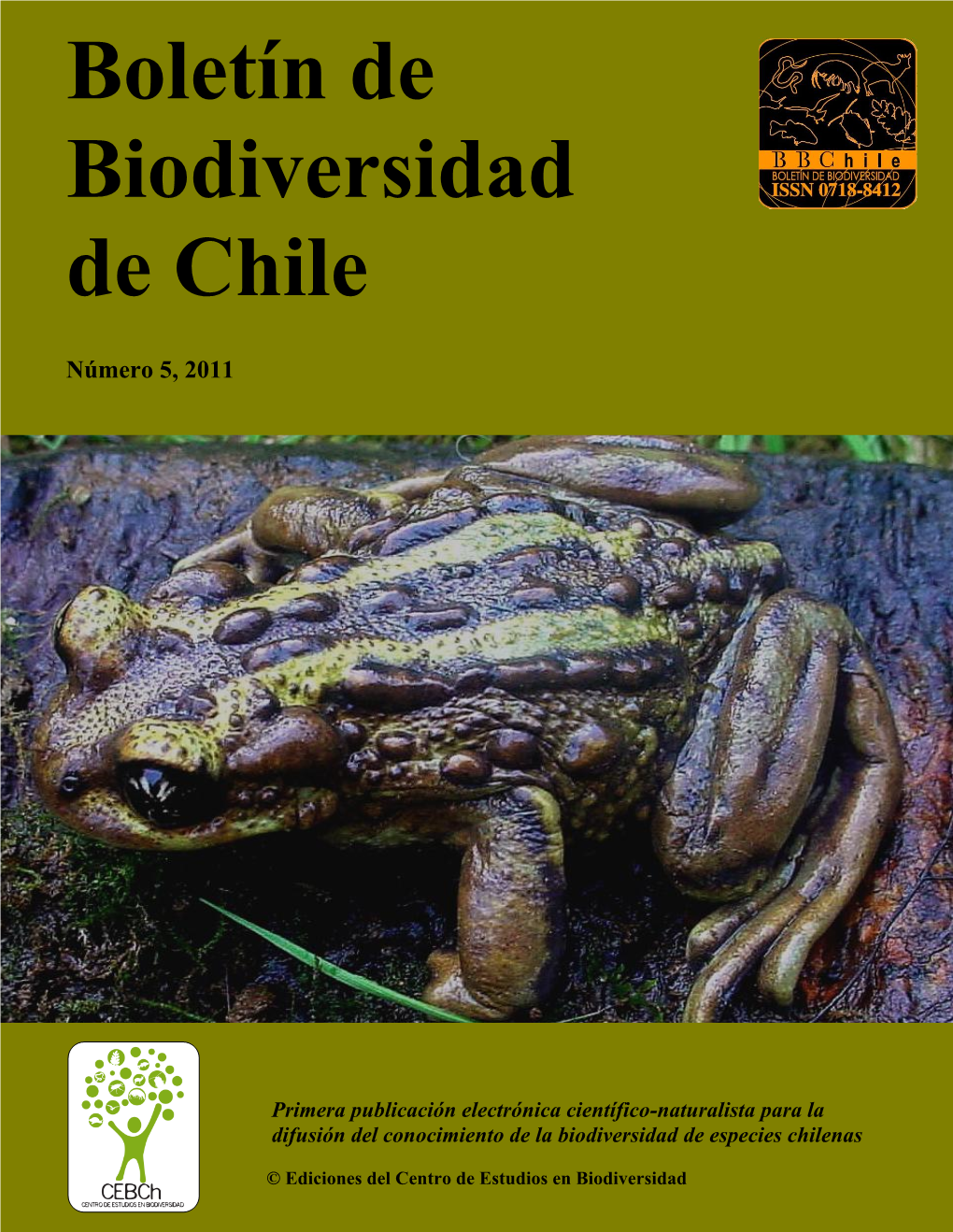Boletín De Biodiversidad De Chile Número 5, 2011
