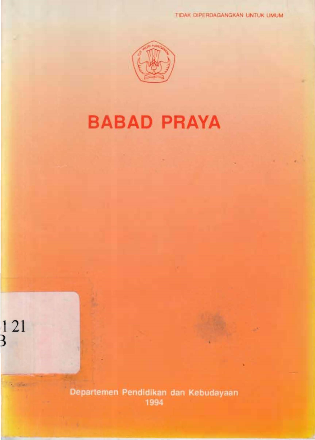 Babad Praya (1994).Pdf