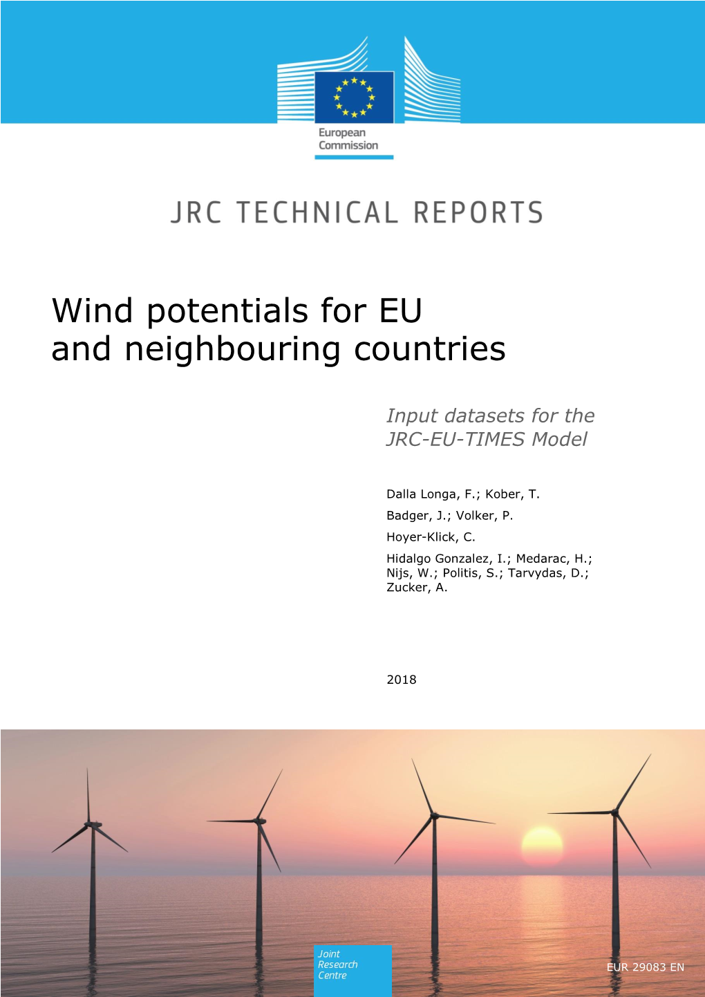 Wind Potentials for EU and Neighbouring Countries