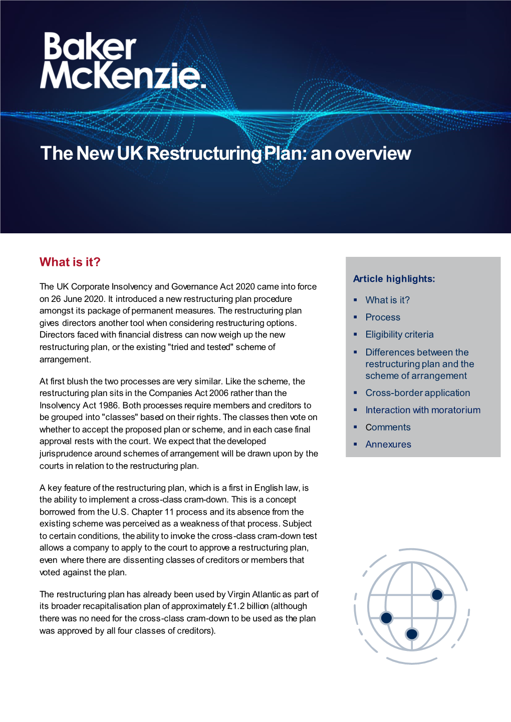 The New UK Restructuring Plan: an Overview