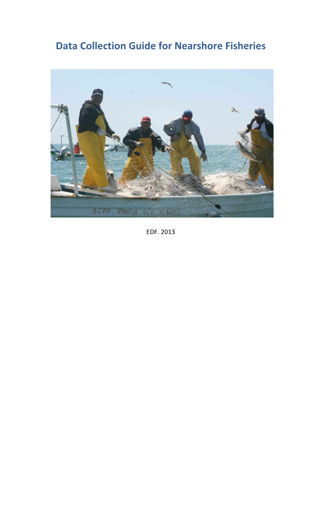 Data Collection Guide for Nearshore Fisheries