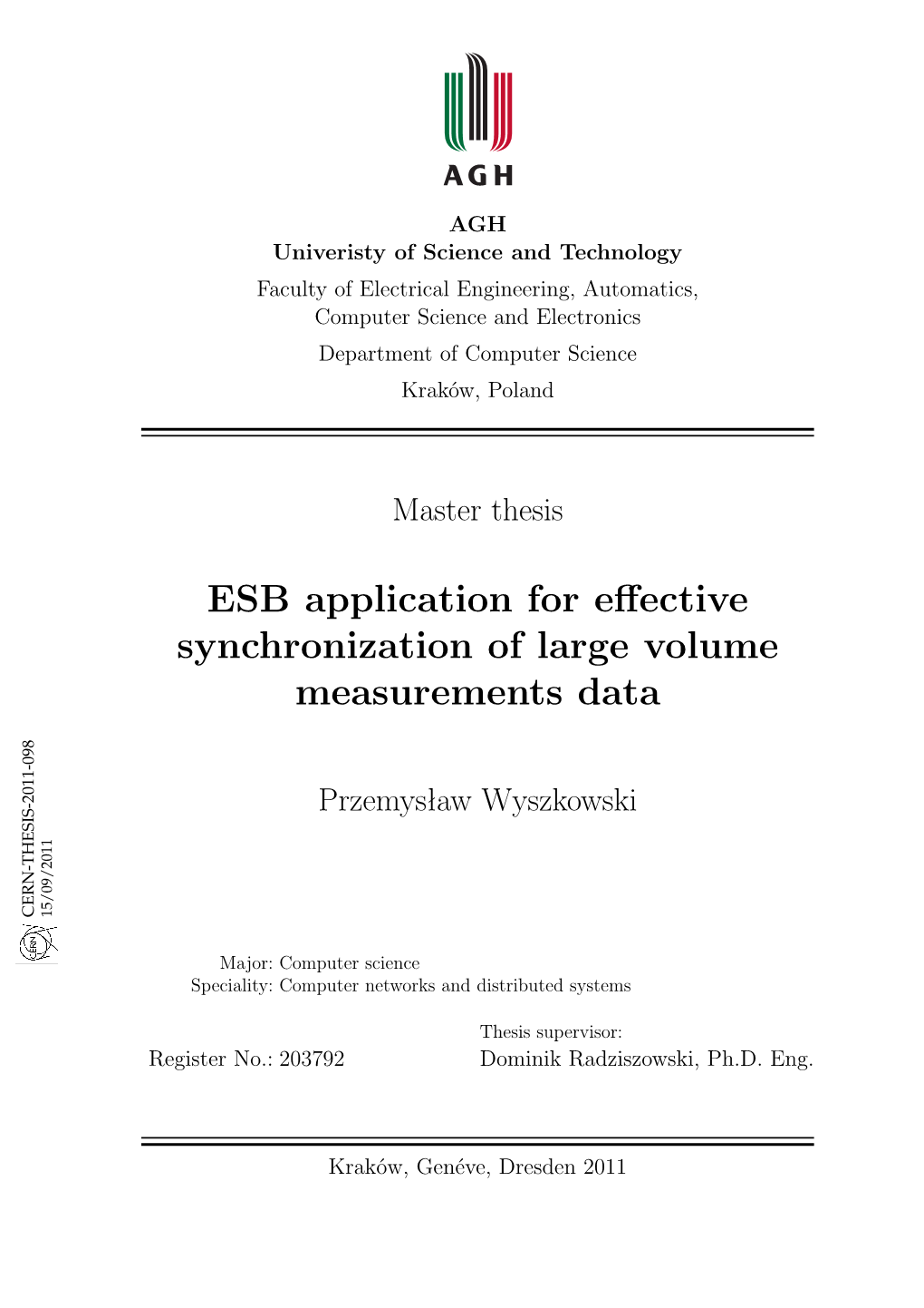 ESB Application for Effective Synchronization of Large Volume Measurements Data