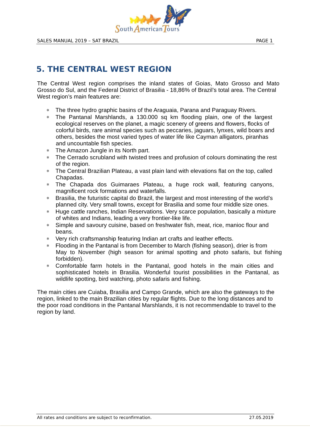 5. the Central West Region