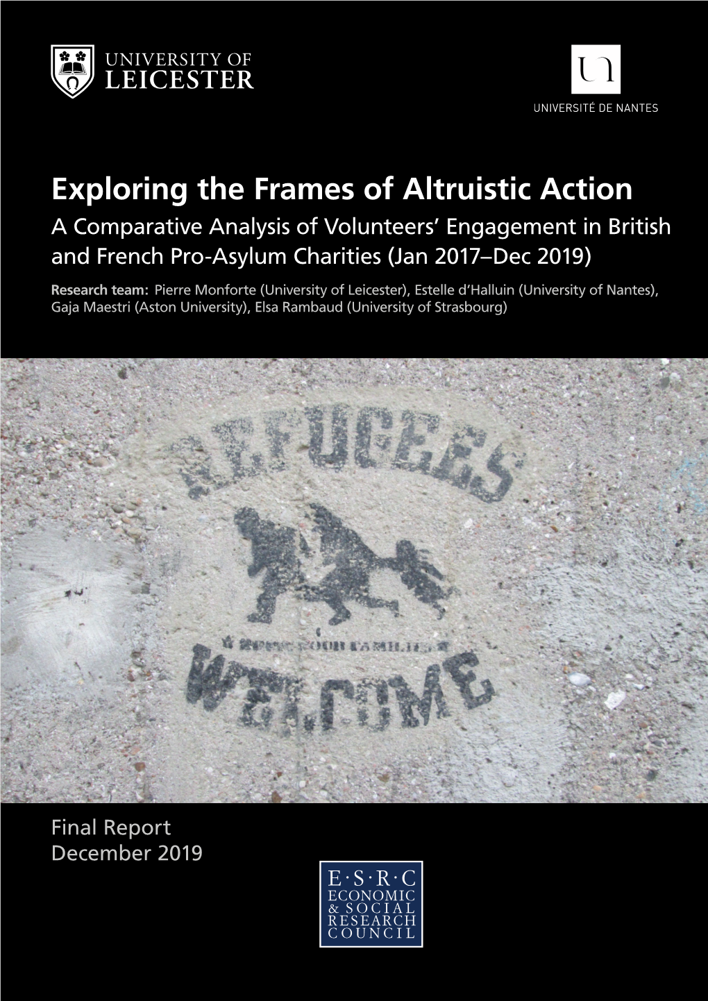 Exploring the Frames of Altruistic Action a Comparative Analysis of Volunteers’ Engagement in British and French Pro-Asylum Charities (Jan 2017–Dec 2019)