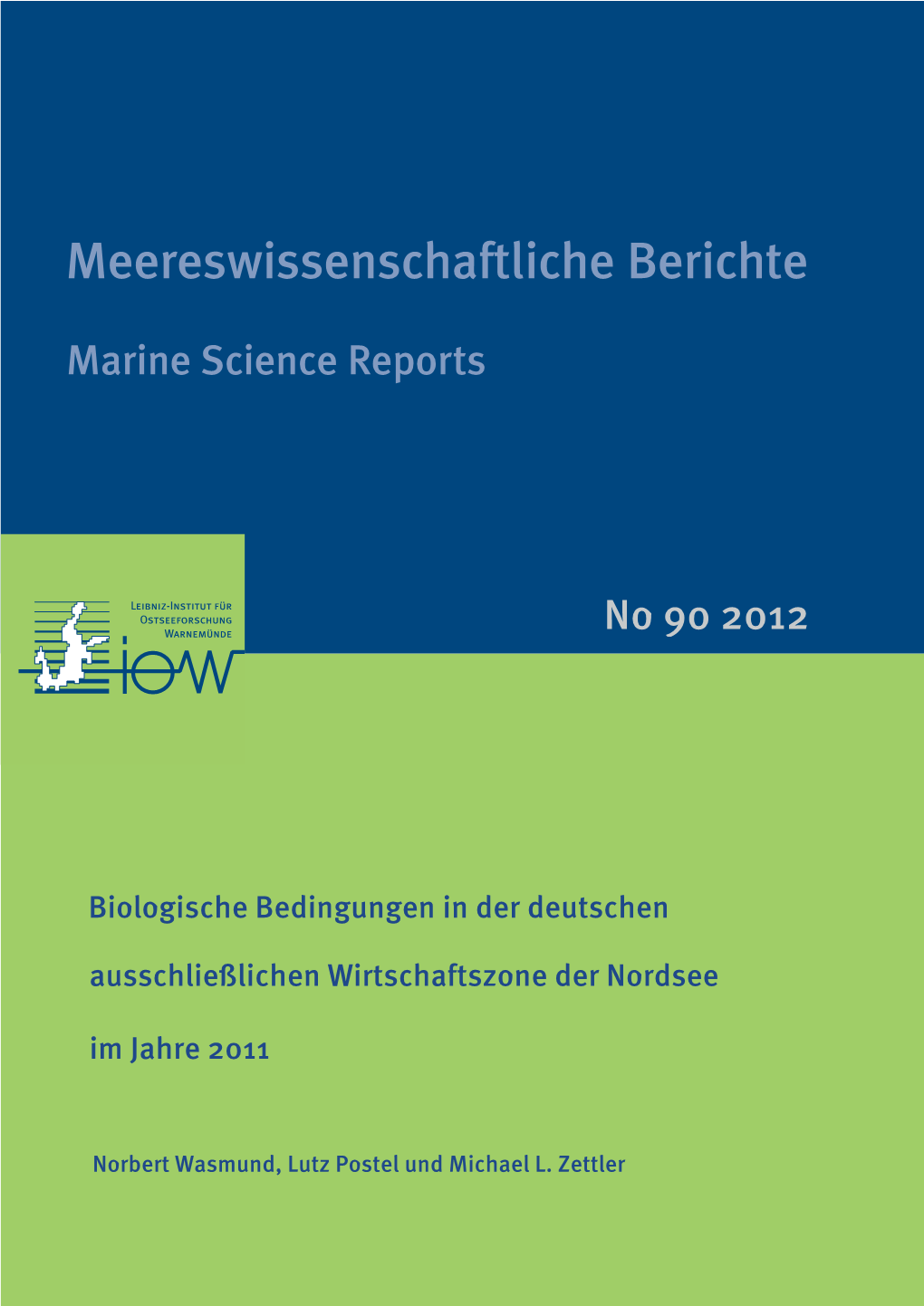 Biologische Bedingungen in Der Deutschen Ausschließlichen Wirtschaftszone Der Nordsee Im Jahre 2011