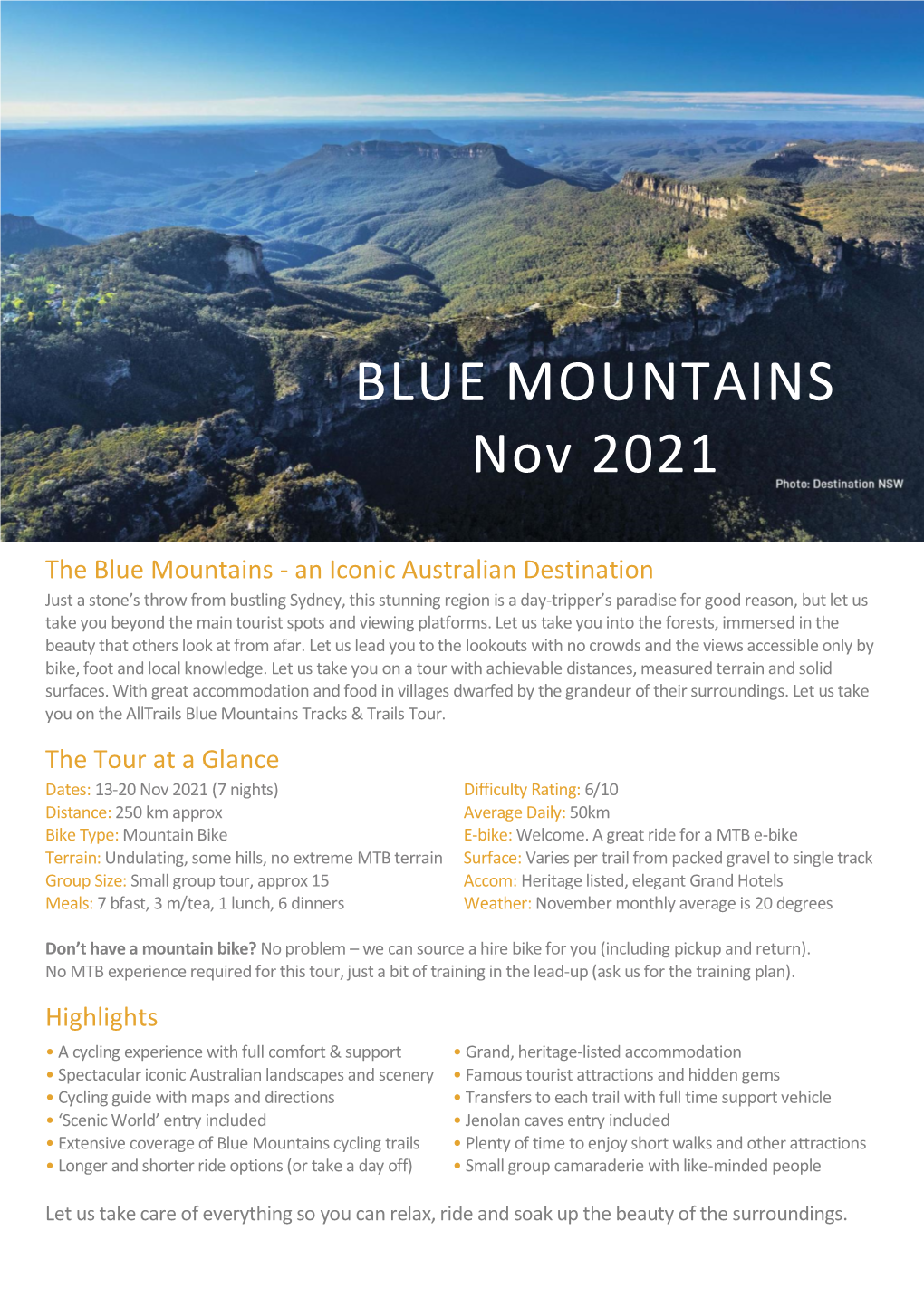 BLUE MOUNTAINS Nov 2021