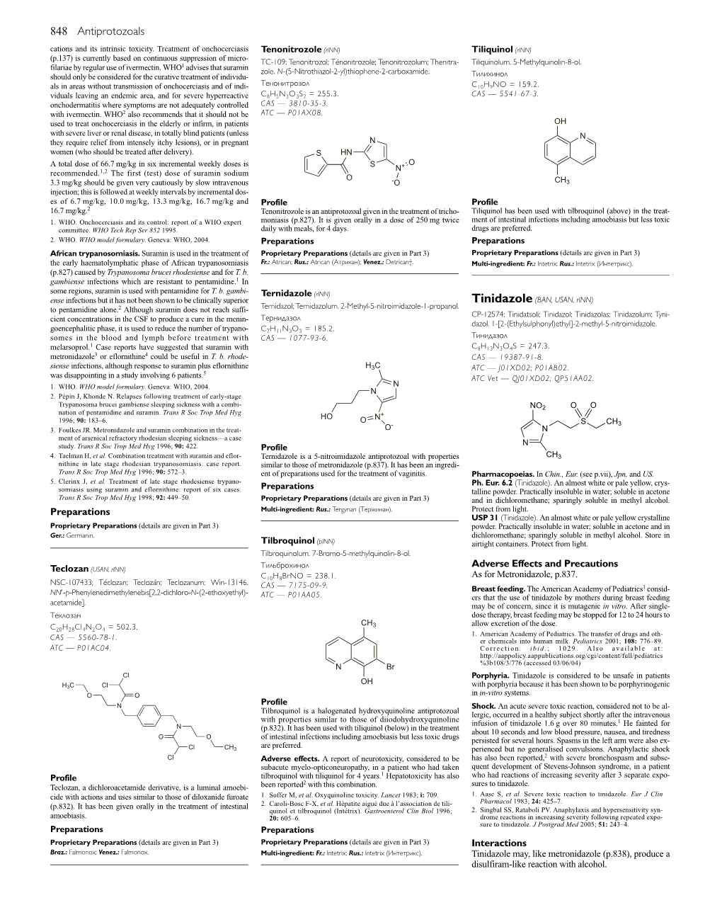 848 Antiprotozoals Cations and Its Intrinsic Toxicity