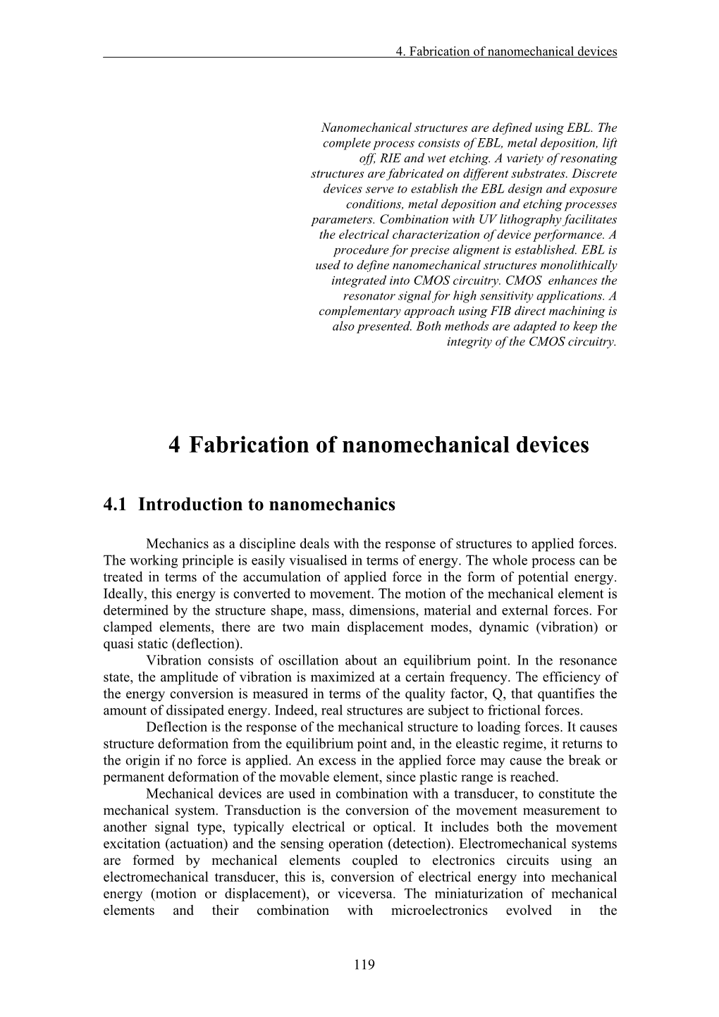 Electron Beam Lithography for Nanofabrication Microelectromechanical Systems (MEMS)