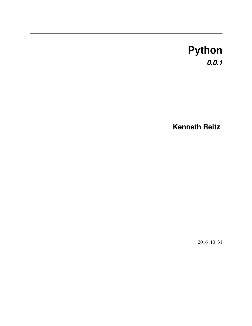 Python 0.0.1