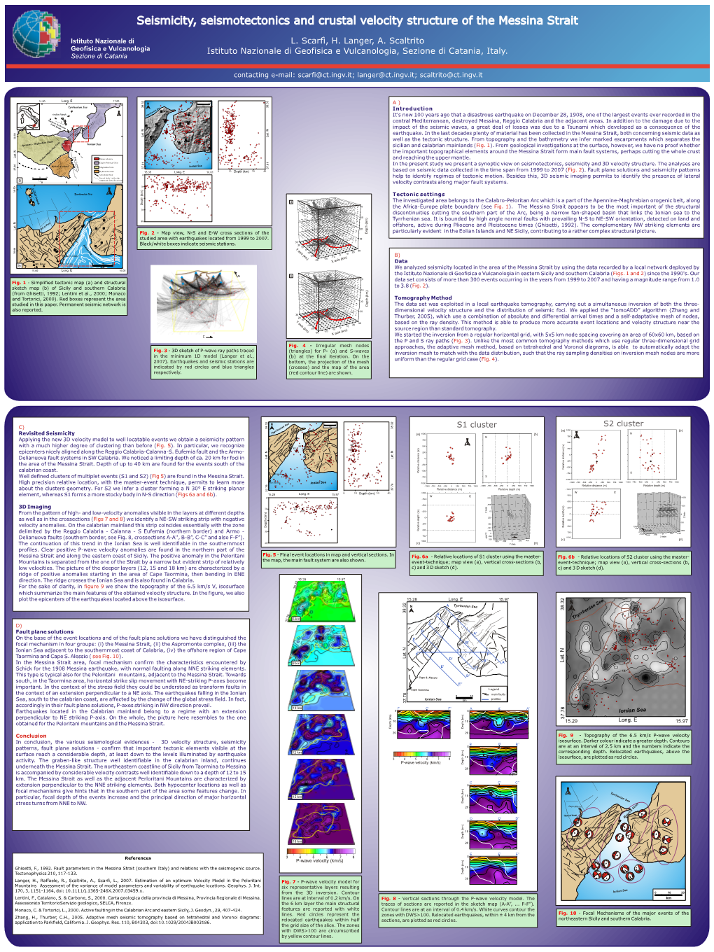 Seismicity, Seismotectonics and Crustal Velocity Structure of the Messina Strait