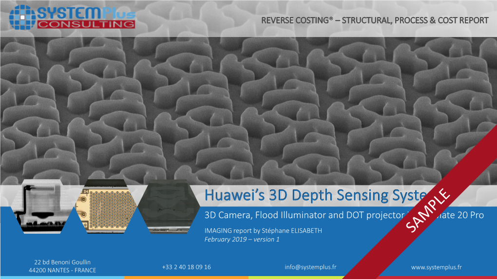 Huawei's 3D Depth Sensing System
