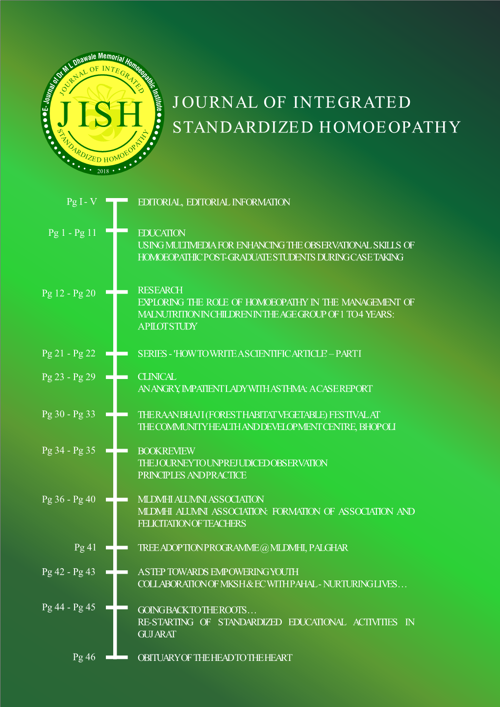 Jishs T Standardized Homoeopathy Y a H N T D a a P R O Di Oe Zed Hom 2018