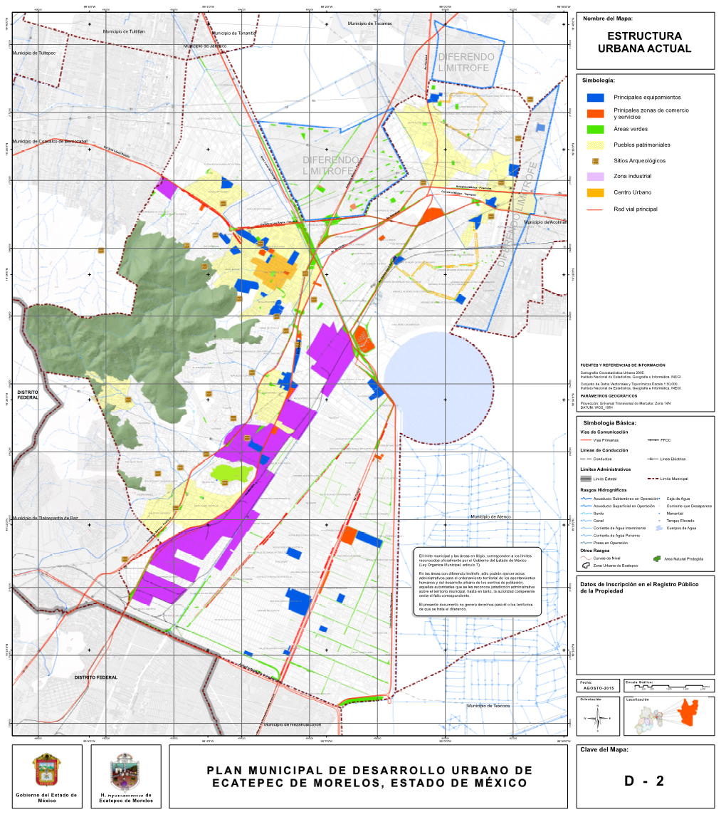 Estructura Urbana Actual Plan Municipal De