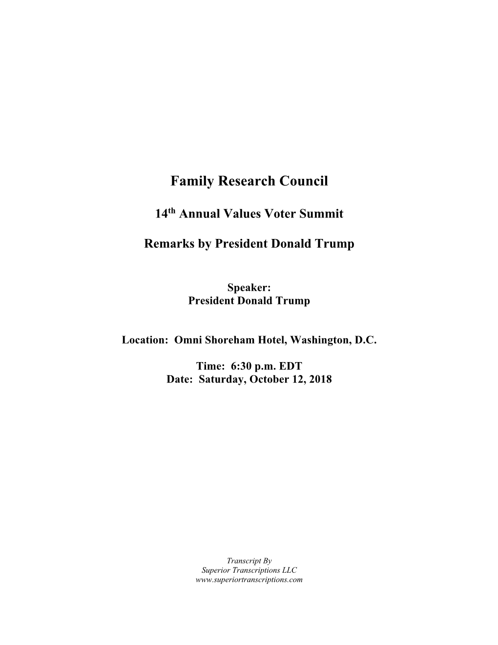 Family Research Council