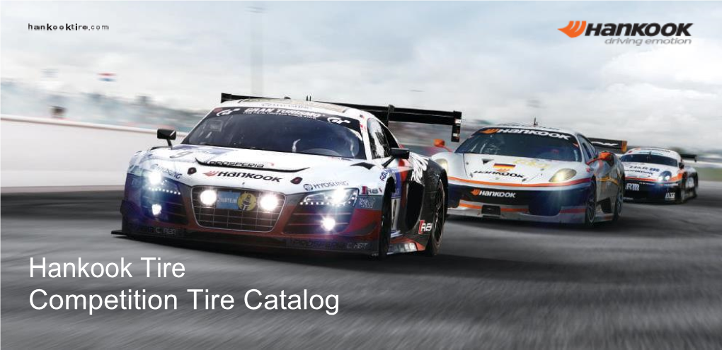 Hankook Tire Competition Tire Catalog